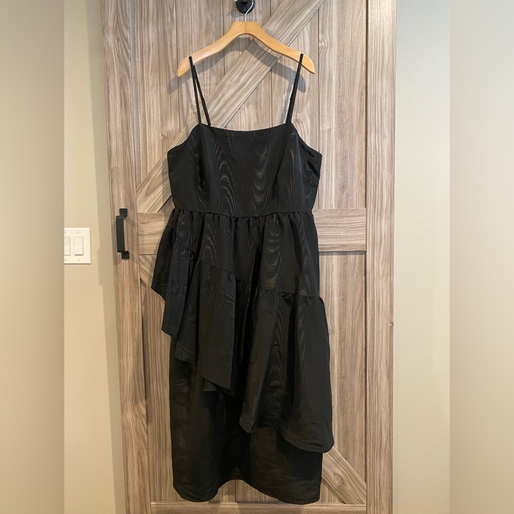 Kate Spade x Target Black Taffeta-style sundress. Size 1X. NWT